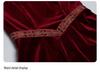 Medieval Renaissance Witch Cosplay Bell Sleeve Dress In Wine Red