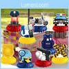Themed Police Children Birthday Party Desktop Decoration Honeycomb Ornaments