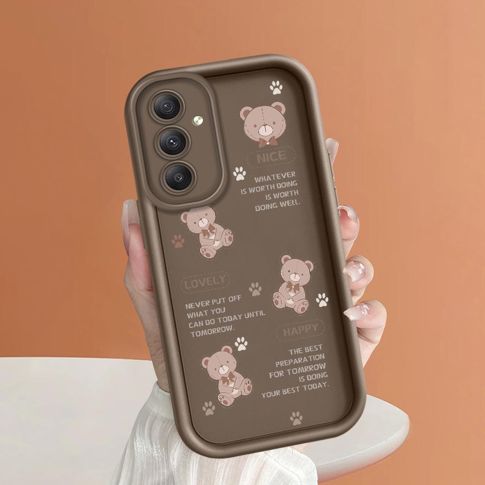 Soft Silicone Square Ladder Printing Pattern Phone Casing Full Cover Camera Shockproof Protection Rubber Case for Samsung