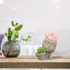 Creative Human Face for Doll Silicone Mold Epoxy Resin Casting Succulent Pot