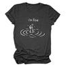 2024 summer hot-selling new fashionable versatile letter pattern printed T-shirts