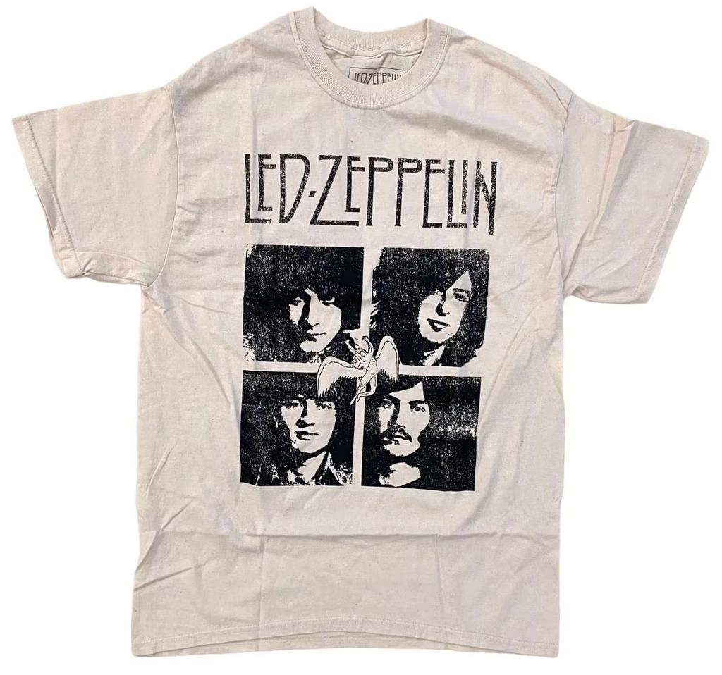 Led Zeppelin Graphic 100Cotton Unisexs Short Sleeve unisex Oversized Selling Popular Daily Street unisex outdoor recreation