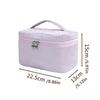 Travel Handheld Makeup Bag Large Capacity Square Washroom Bag Double Zipper Waterproof Storage Bag For Women