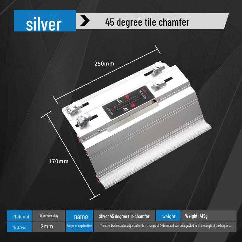 45° Tile Chamfer Cutting Machine & Dust-Free Accessories