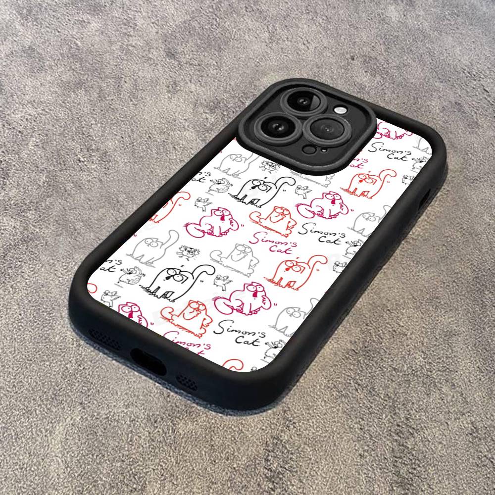 Cute S-Simons Cat For IPhone 17 16 15 14 13 12 11 Pro Max Plus Phone Case Covers