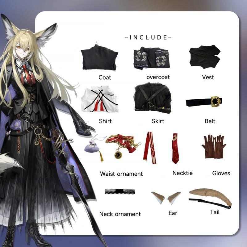 Vulpisfoglia Arknights Cosplay Costumes Role Play Halloween Performance Stage