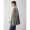 ELLE Grey Wool Blend Plush Short Jacket