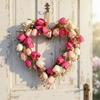 Home Decoration Heart Shaped Heart Shaped Wreath Valentine'S Day Wreath 40cm Mother'S Day Decoration For Bedroom Valentine'S Day