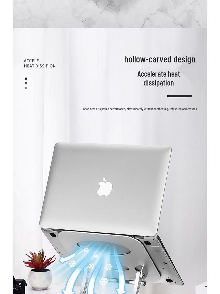 2026 German Aluminum Alloy Laptop Stand, 360° Rotating, Height Adjustable, Foldable