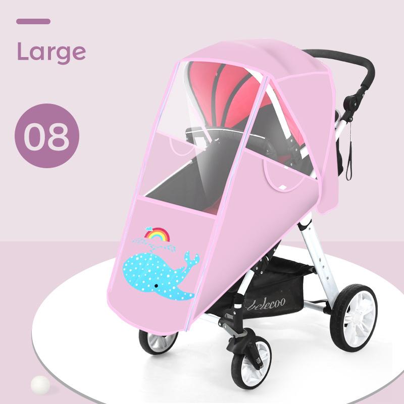 Wasserdichter Baby-Buggy Regenschutz Universal-Regenschutz für Kinderwagen Buggy Kinderwagen Windschutzscheibe Transparenter Regenschutz