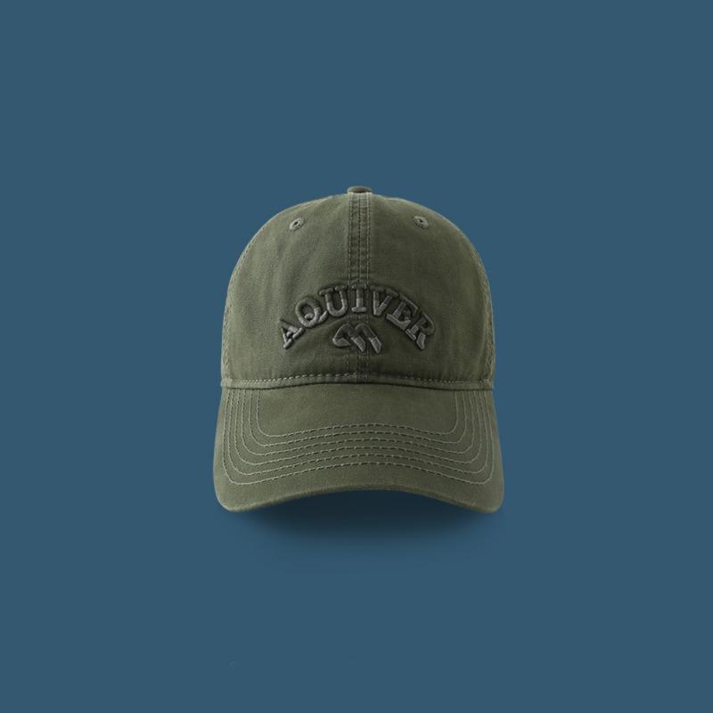 New Retro Embroidered Peaked Cap, Male Summer Couple Shows White Baseball Cap, Female Wide Brim Shows Small Face