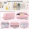 Large capacity portable stationery case, durable scratch resistant pencil case, school, office and school supplies