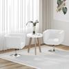 vidaXL Bar Stool 2 Pcs. White Faux Leather