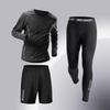 Men's Quick-Dry Sports Suit: High-Elastic Fitness Tights for Running, Training, Basketball, Cycling, Morning Jogging - Perfect for Spring & Autumn.