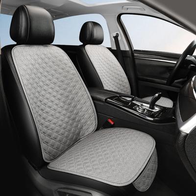 Car Seat Cushion, Dirt Resistant Linen Seat Cover, Small Three Pieces, Driver'S Seat, Single Seat, Small Waist