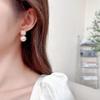 Women's Light Luxury Simple and Elegant Imitation Pearl Earrings Fashionable and Versatile Unique and Design Sense Earrings