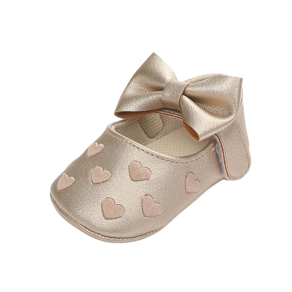 Kids Baby Girls Summer Bowkont Princess Dress Non-slip Casual Shoes