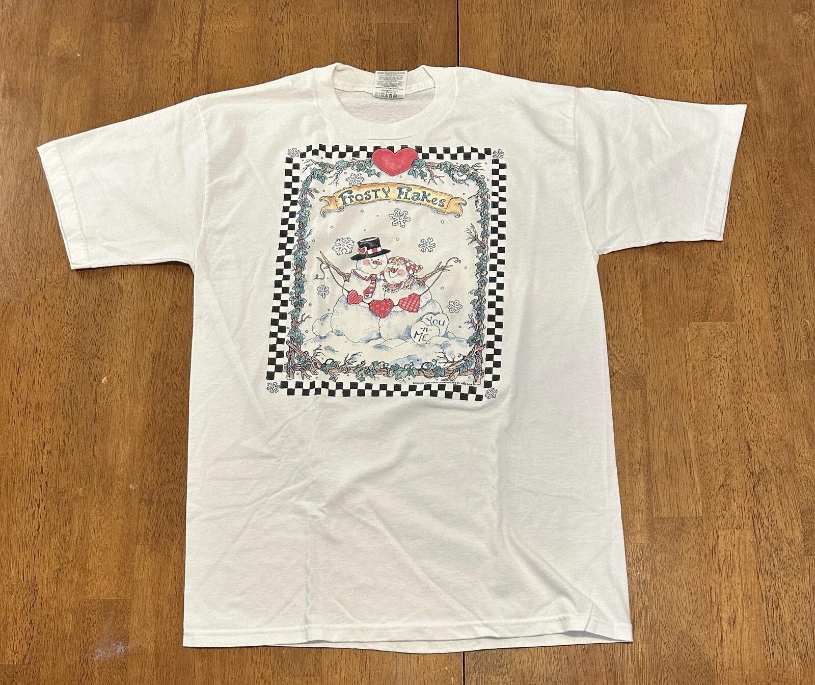 Vintage Frosty The Snowman T Shirt Medium Frosty Flakes Christmas Snowy Winter 3XL