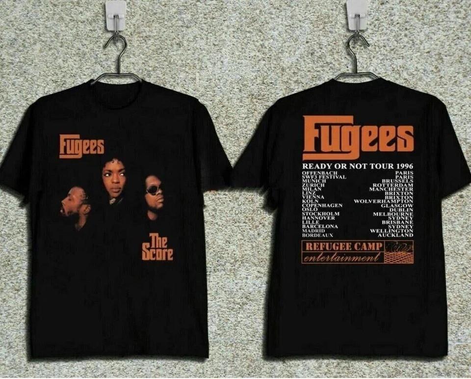 

Новая футболка 1996 Fugees The Score Ready Or Not Концертный Тур Футболка T Shirt TU057 Унисекс Футболка M