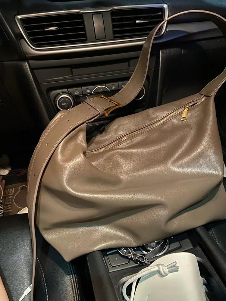 

Универсальная сумка мягкая складная простая ветрозащитная на плечо большая сумка новая сумка женская большая вместимость сумка-мессенджер тренд хаки