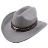 Wide Brim Western Cowboy Hat Rivet Riding Hat Vintage Felt Cowgirl Hat  Festive Occasions