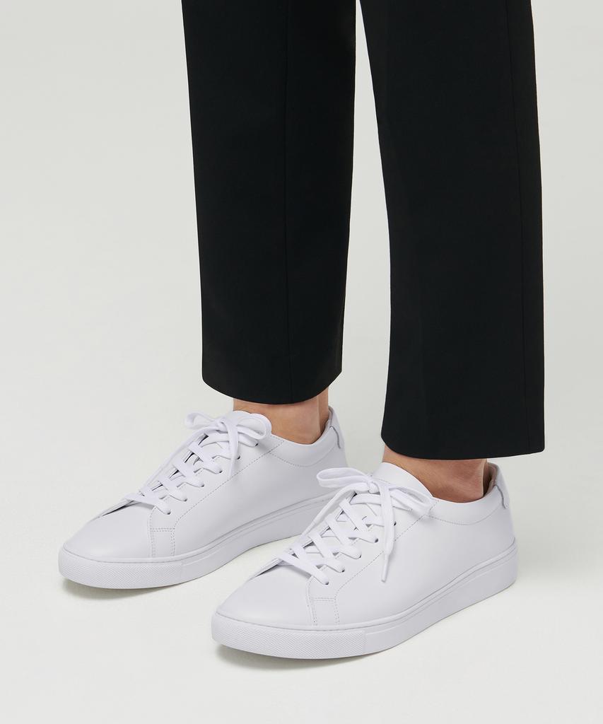 Musinsa Standard Leather Court Sneakers [White]