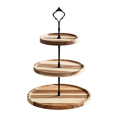 Holz Dessertständer Rack Umweltfreundlich Schlicht Vintage Holz Dessert Präsentations Tablett Ständer für Dessert