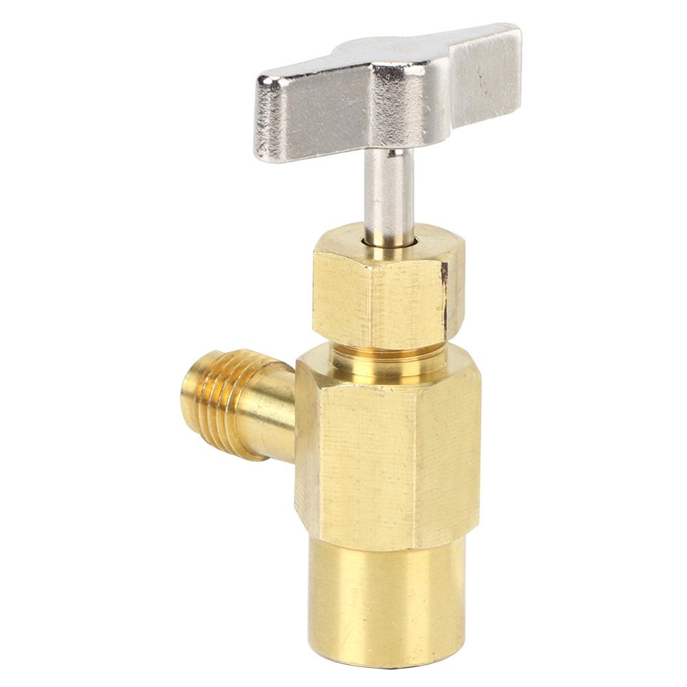 R134A Female Thread 1 2ACME Air Conditioning Refrigerant Bottle Can Opener Valve Air Conditioning Tool