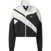Color Block Krátká Slim Fit Větrovka Dámské Bundy Černá Bílá HH9752