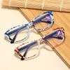 Women's Trend Printed Frame Reading Glasses Anti-Blue Light Reading Glasses Eye Protection Presbyopia Eyeglasses +1.0 To +4.0