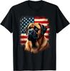 American Flag English Mastiff Dog Tee Gift Unisex T-Shirt