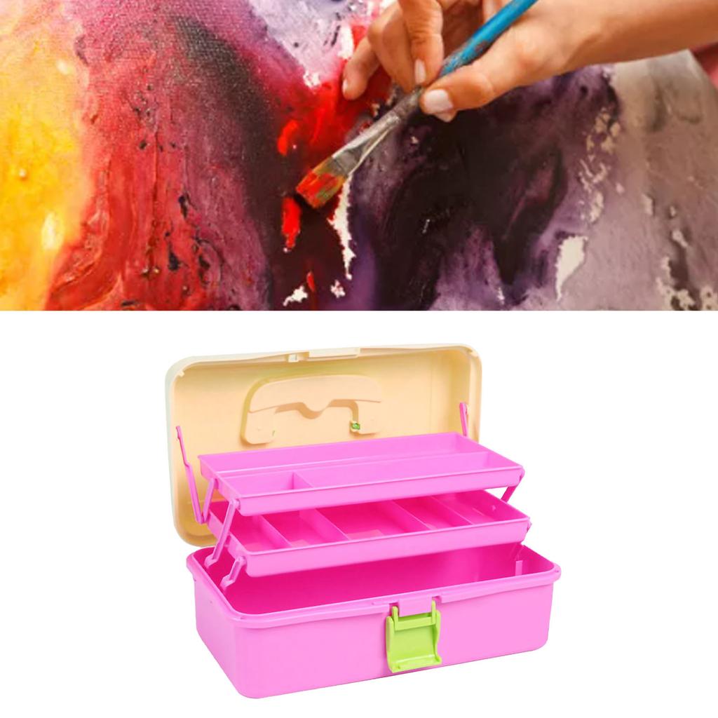 Art Student Storage Box Thickened Large 3 Layer Home Organizing Plastic Storage Case 561 Large Size