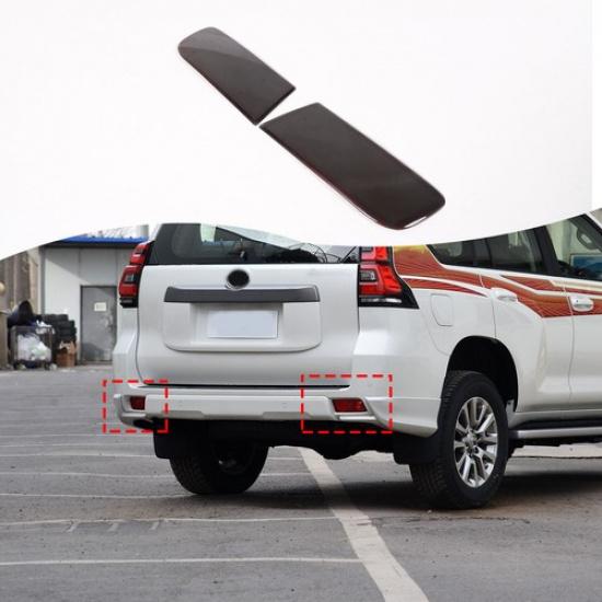 Smoked Rear Fog Tail Light Lamp Cover Trim for Toyota Land Cruiser Prado 10-23