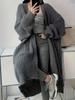 2024 European and American Clear Texture Loose Cardigan Outerwear