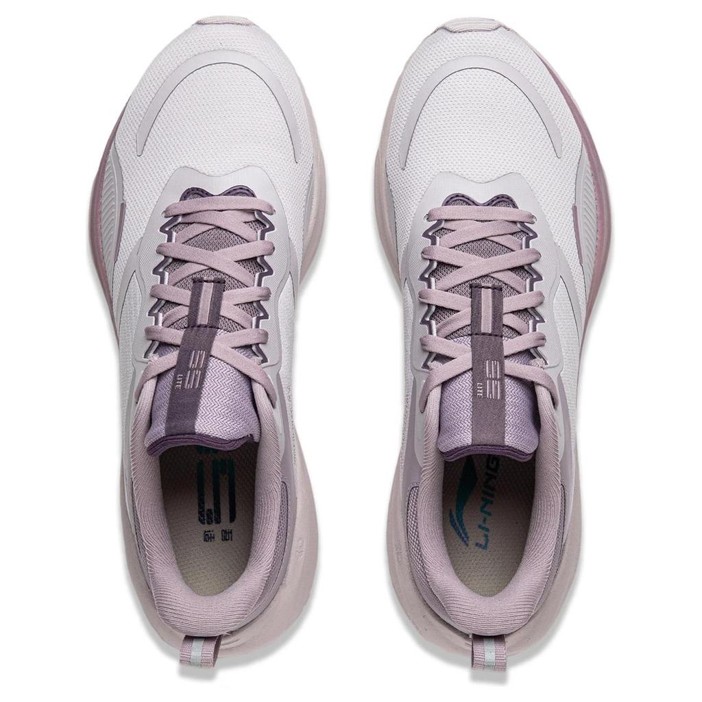 New LINING Wuyue 2.0 Protective Edition Running Shoes Women's Low Top Smoky Purple Gray/Brocade Purple ARSU076-3