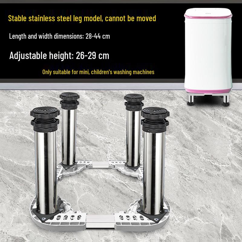 Universal Washing Machine & Refrigerator Stand with Stainless Steel Wheels