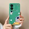 Cases For Vivo Y22 Y22S Flower Liquid Silicone Camera Lens Protection Phone Back Cover For VivoY22 Vivo Y 22 Y22 S Coque Bumper