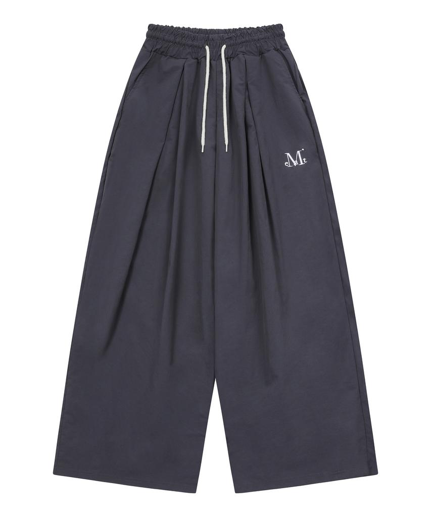MUCENT Arion Pintuck Wide Elastic Waist Pants Unisex (2 Colors)