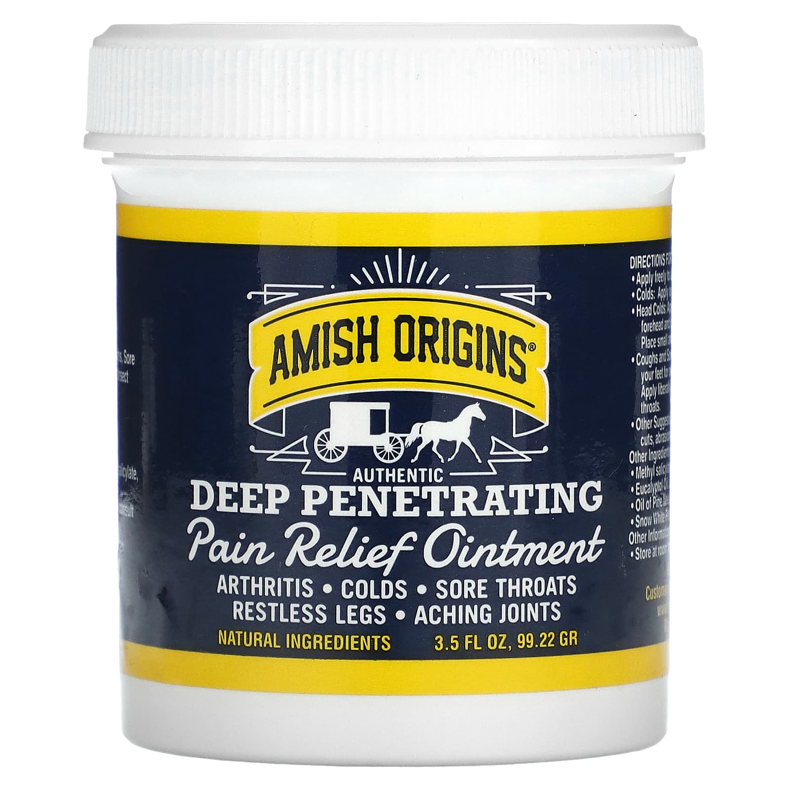 

Deep Penetration, Pain Relief Ointment, 99.22G (3.5 Oz)