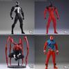 Original Mess Toys Spiderman Figure Black Suit Neighbor Symbiote Messtoys Scarlet Neighbor Action Figure Ct Black Red Spider Man