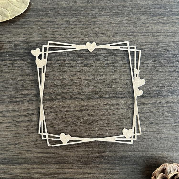 Metal Cutting Dies Heart Frame Die Cuts Templates Molds Embossing Stencils for Album Scrapbooking Journal Decoration