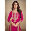 5 Different Coloured Embroidered Attractive Party Wear Chinon Silk Fabric Kurti Pair Has a Regular-fit To Customer