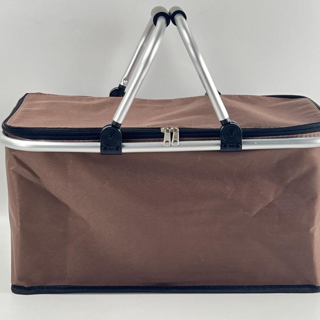 Foldable Outdoor Camping Cooler Bag - Insulated, Large Capacity, Multifunctional for Picnic or Takeout