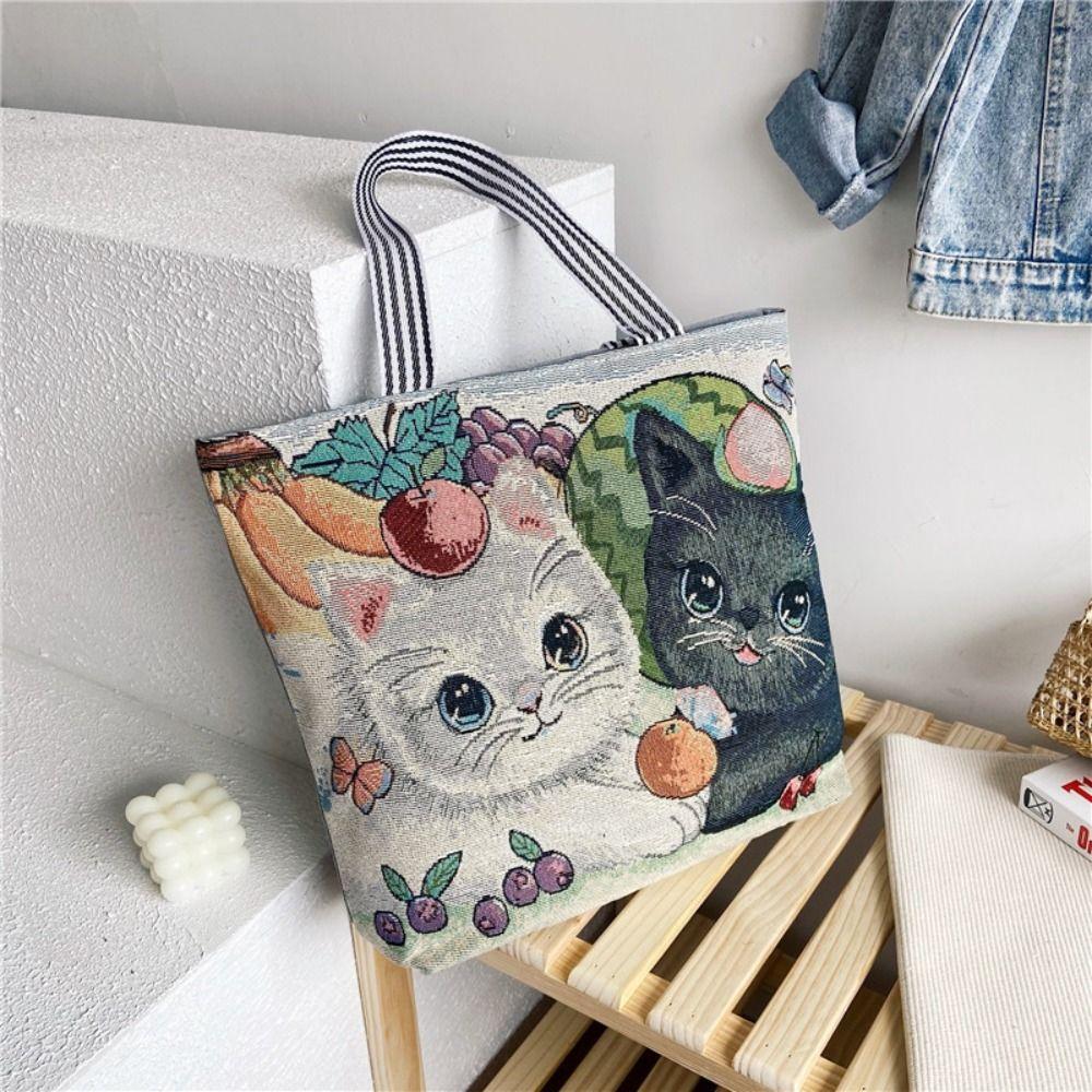 Embroidery Handbag Large Capacity Underarm Bag Fashion Tote Bags