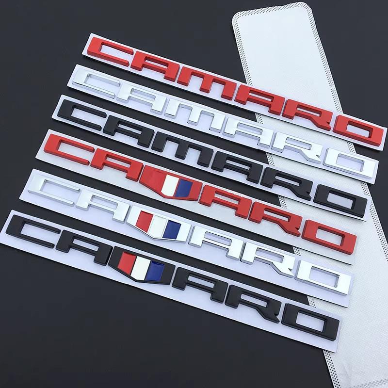 3D CAMARO Letter Auto Stickers Achterklep Embleem Badge Voor Chevrolet Camaro Equinox Traverse Montana Silverado TrailBlazer Suburban