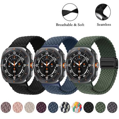 Tkaný řemínek pro Samsung Galaxy Watch Ultra 47mm Pánský Dámský Magnetická přezka Náhradní řemínek pro Samsung Galaxy Watch Ultra 47mm