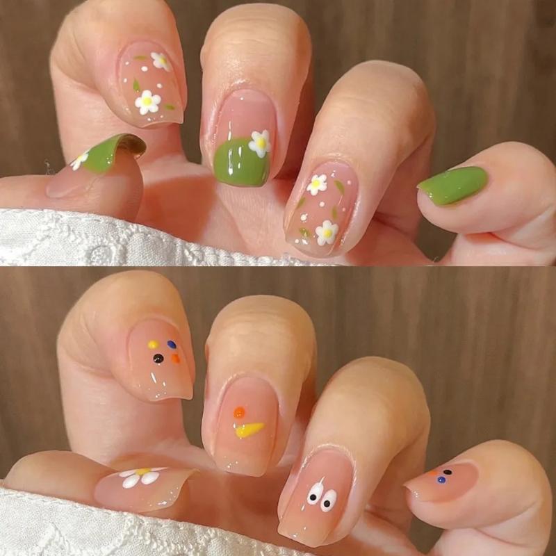 5Pcs Nails Art Dotting Pen Acrylic Drawing Liner Supplies Brush Rhinestone Gems Picker Uv Gel Painting Manicure Accessoires Tool