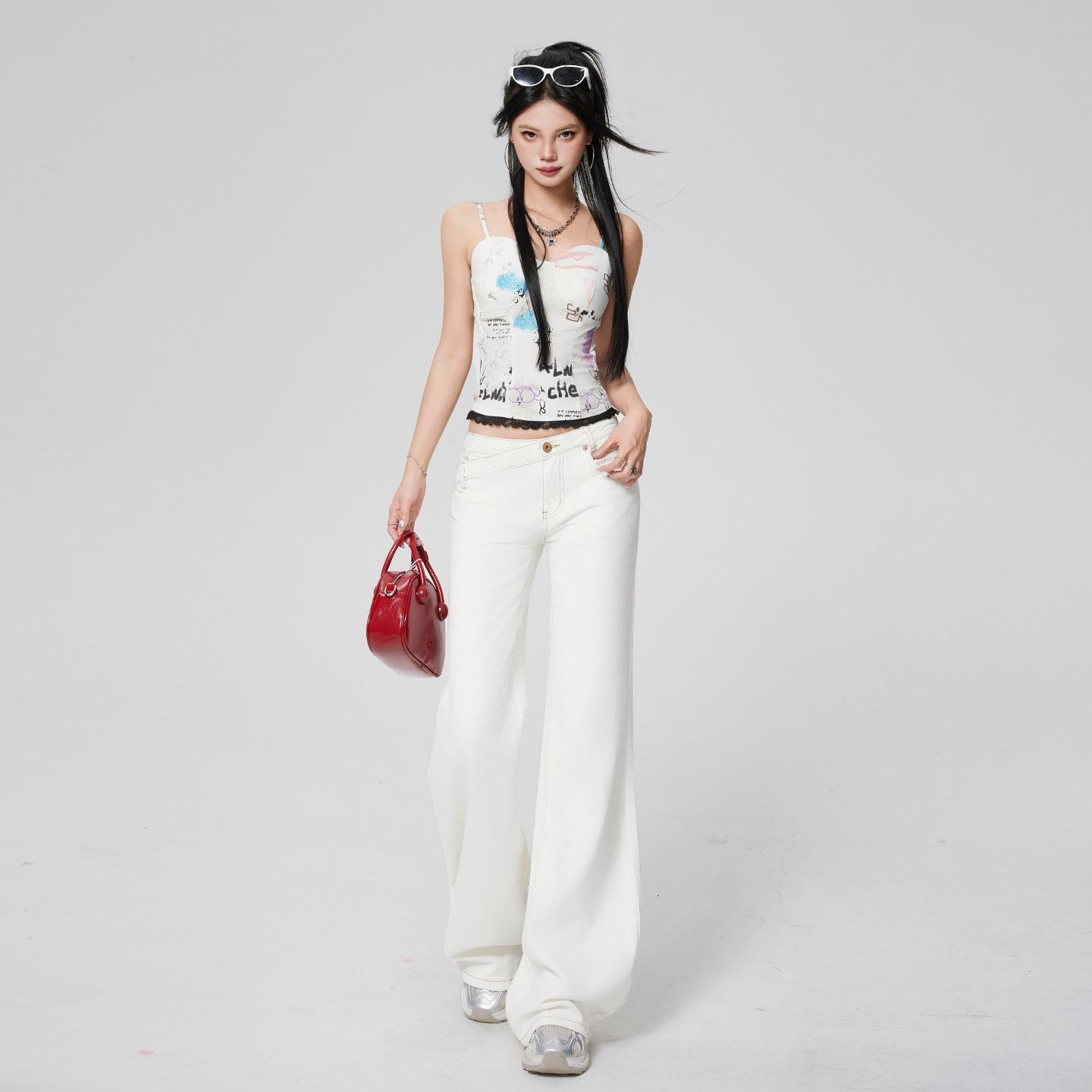 

Women s Loose Wide-Leg Flare Jeans - Summer 2025 Collection Extra Large