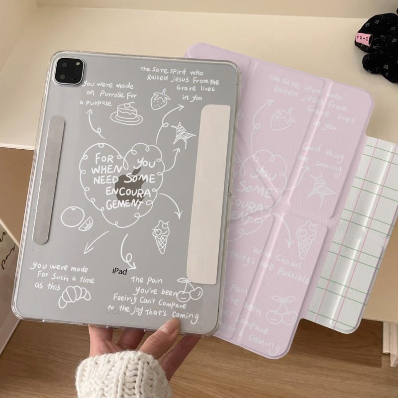 Pink Heart IPad Case With Stand Function Magnetic Detachable Cover Pro Mini Air