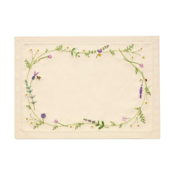 Olympus embroidery kit  my sweet garden  No.9027 Herb (tea mat)